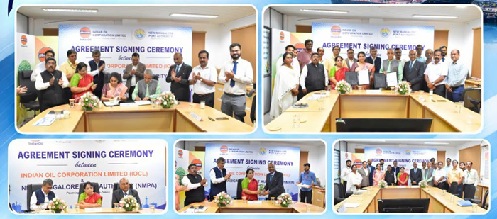 New Mangalore Port Authority & IOCL Mangalore sign agreement
